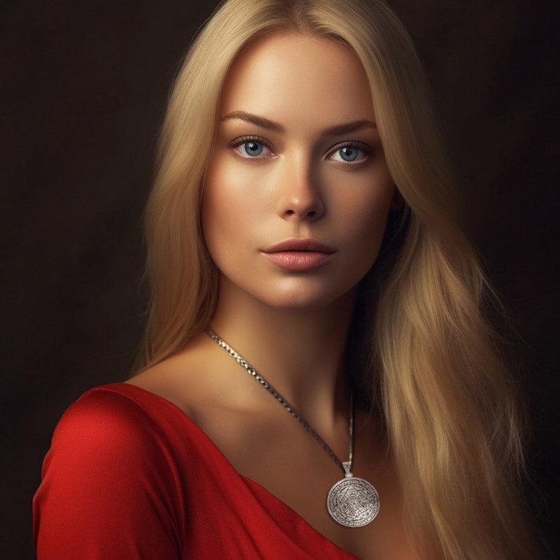Experience Divine Guidance: The Seven Archangels Solid White Gold Pendant - WPD5154 | Embrace Heavenly Protection and Spiritual Connection - Jewelry
