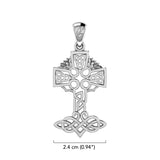 Celtic Tree of Life Irish Cross 14 Karat Solid Gold Pendant GPD6123