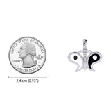 Harmony and Balance Solid Gold Yin Yang Butterfly Pendant GPD6210