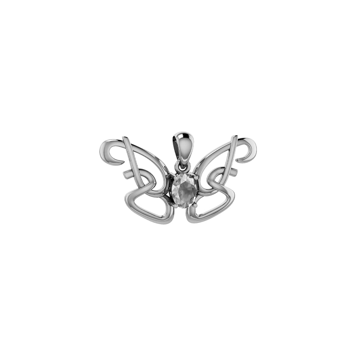 Peter Stone Identity Butterfly Solid Gold Pendant with Gemstone GPD6428