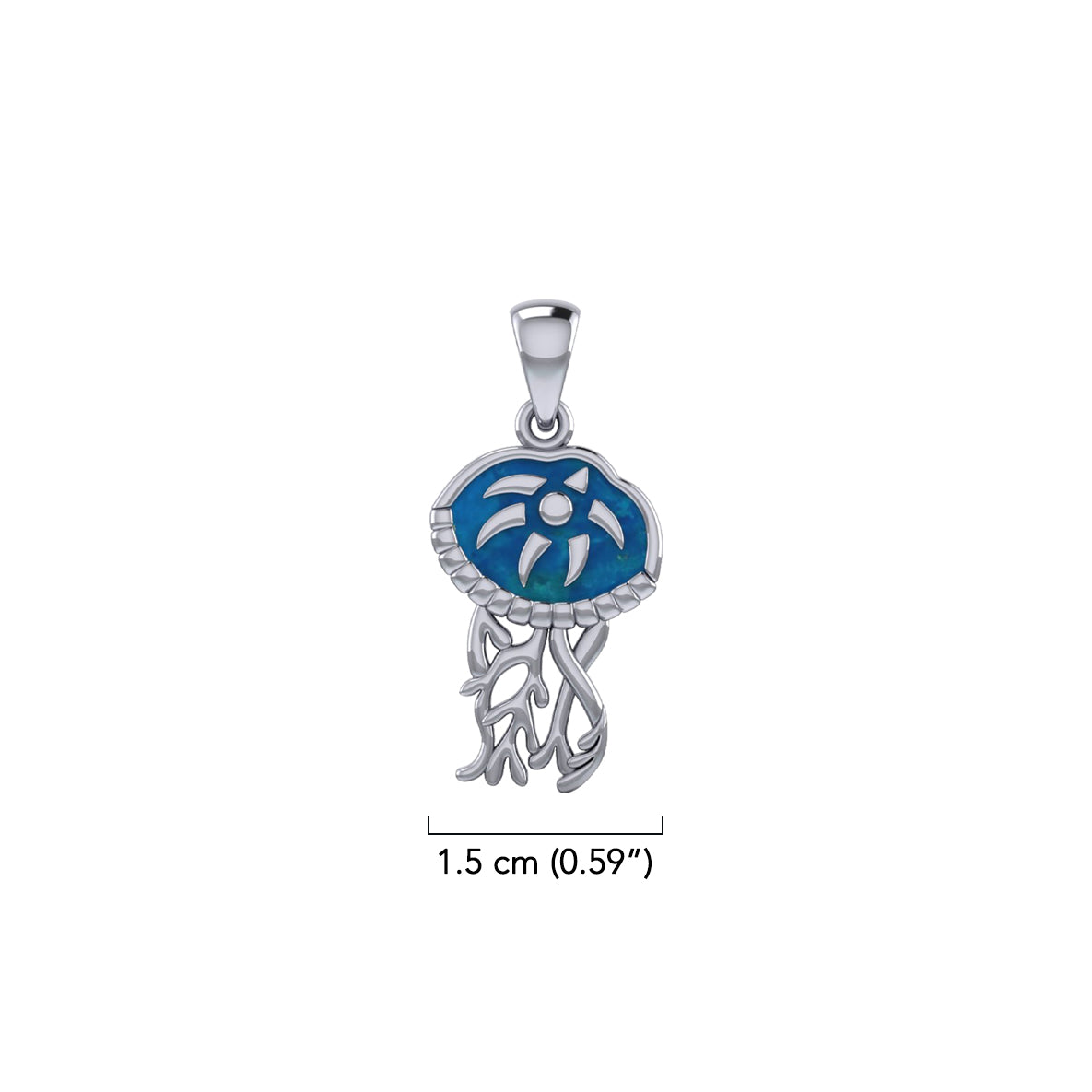 Jellyfish Solid Gold Pendant GPD6436