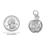Celtic Spiritual Fruit Apple with Tree of Life Solid Gold Charm GPD6445