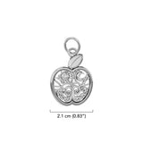 Celtic Spiritual Fruit Apple with Tree of Life Solid Gold Charm GPD6445