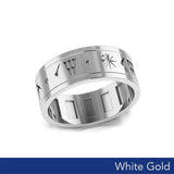 Steve Miller Inanna or Ishtar Goddess White Gold Spinner Ring WRI2159 - Jewelry