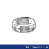 Steve Miller Runic Solid White Gold Spinner Ring WRI2194 - Jewelry