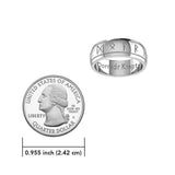 Steve Miller Runic Solid White Gold Spinner Ring WRI2194 - Jewelry