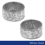 The Steve Miller Cernunnos Solid White Gold Spinner Ring WRI2387 - Jewelry