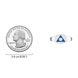 Al-Anon Solid Gold Ring with Blue Enamel GRI2562