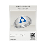 Al-Anon Solid Gold Ring with Blue Enamel GRI2562
