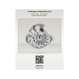 DiveSilver Nautilus and Wave Solid Gold Ring GRI2576
