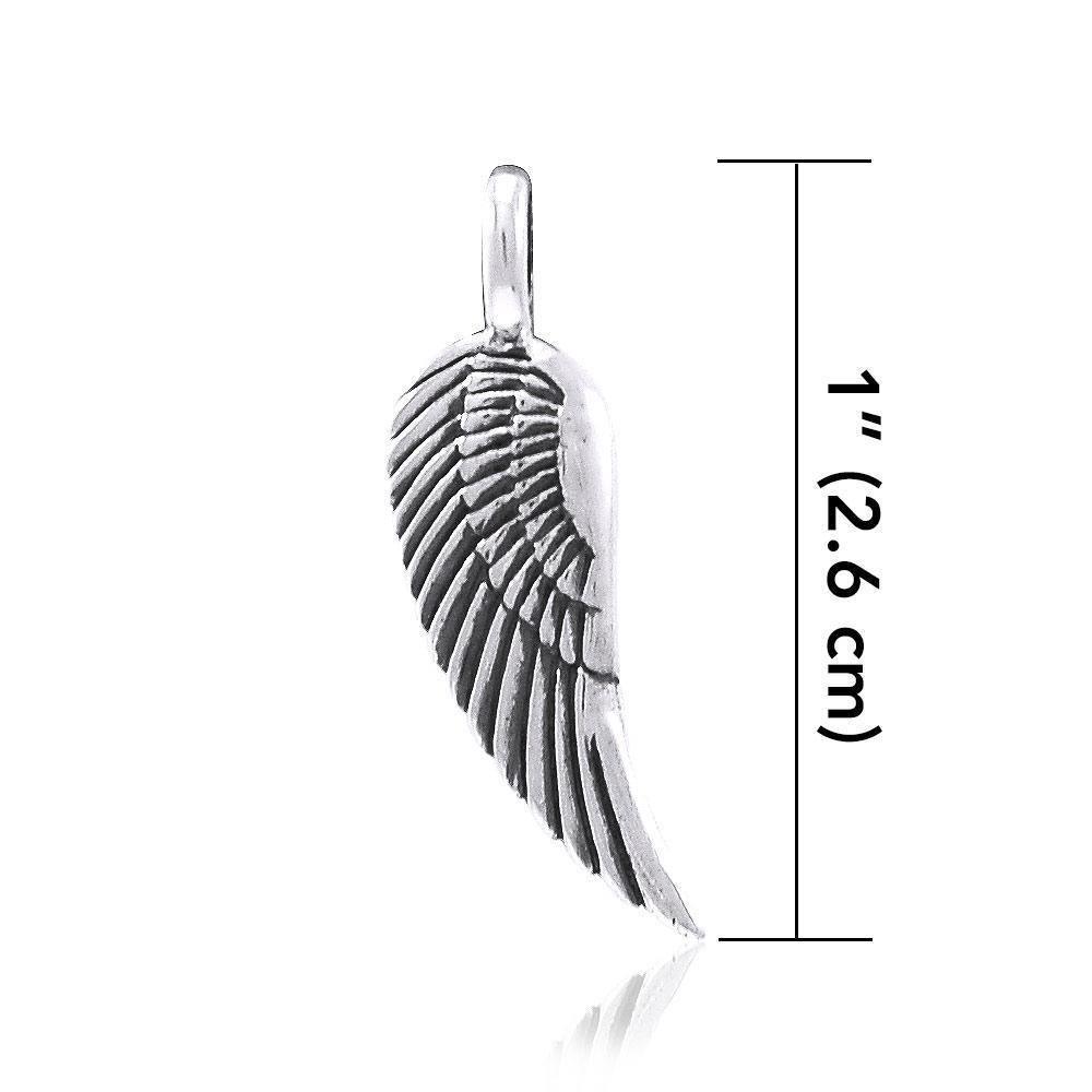 Angel Wing Sterling Silver Pendant TPD3646