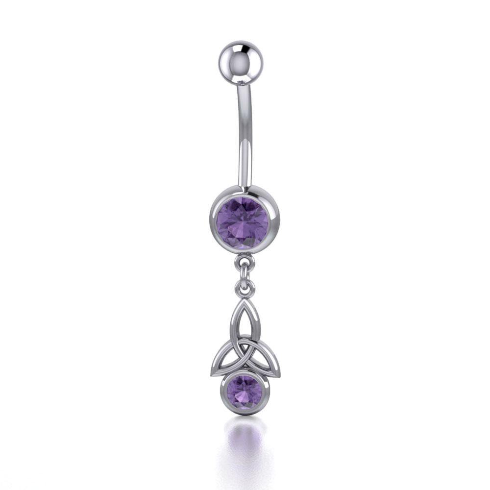 Celtic Trinity Knot Body Jewelry with Gem BJ077 - Jewelry