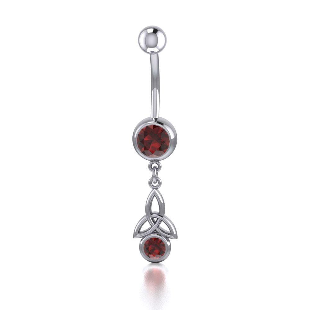 Celtic Trinity Knot Body Jewelry with Gem BJ077 - Jewelry