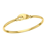 Lobster Claw Solid Gold Spring Lock Bracelet GBA176 - Jewelry