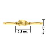 Lobster Claw Solid Gold Spring Lock Bracelet GBA176 - Jewelry