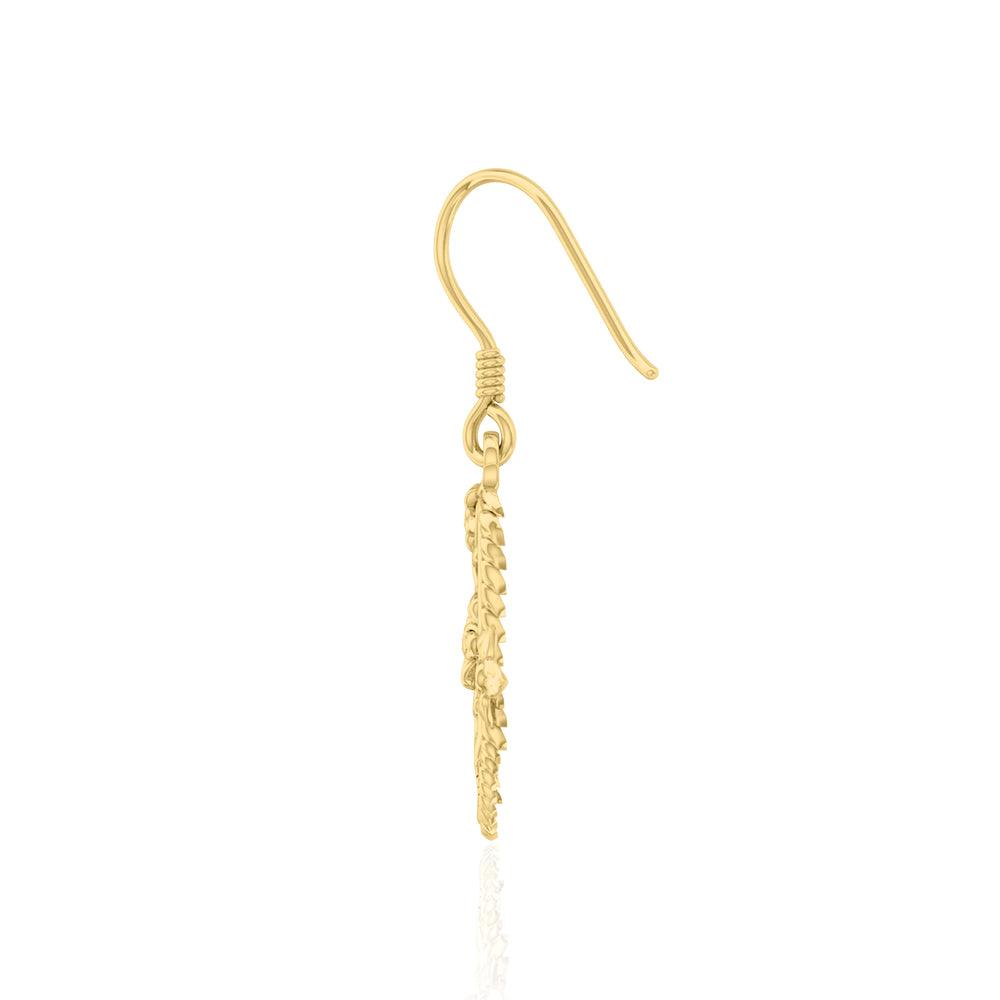 Seahorse Filigree Hook Earrings in 14k Gold GER1714 - Jewelry