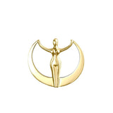 Oberon Zell Astra Star Goddess Solid Gold Pendant GPD1039 - Jewelry