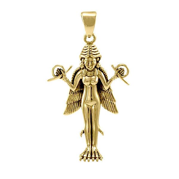 Oberon Zell Goddess Lillith Solid Gold Pendant GPD1118 - Jewelry