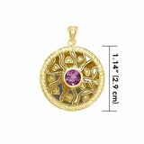 Safari-inspired Solid Gold Pendant GPD3412 - Jewelry