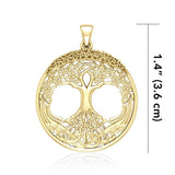 The Tree of Life, Beyond astounding ~ Sterling Solid Gold Jewelry Pendant GPD3544 - Jewelry