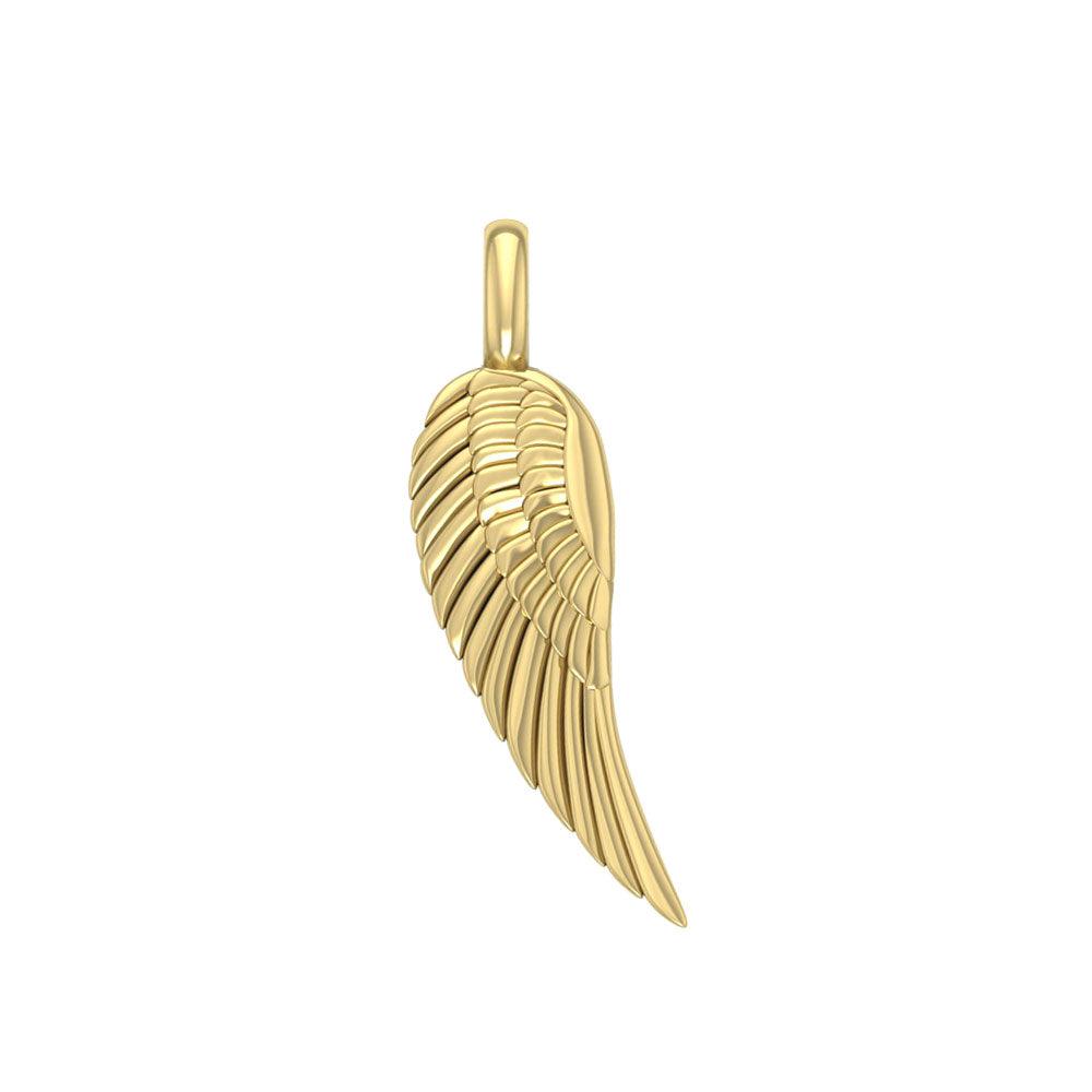 Angel Wing 14K Yellow Gold Pendant GPD3646 - Jewelry