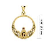 Unfold the Symbolism of the Celtic Mason Gold Pendant GPD5022 - Jewelry