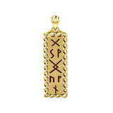 Runes of Woden Solid Gold Pendant GPD5027 - Jewelry