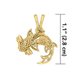 Hammerhead Shark Filigree Pendant in 14k Gold GPD5146 - Jewelry