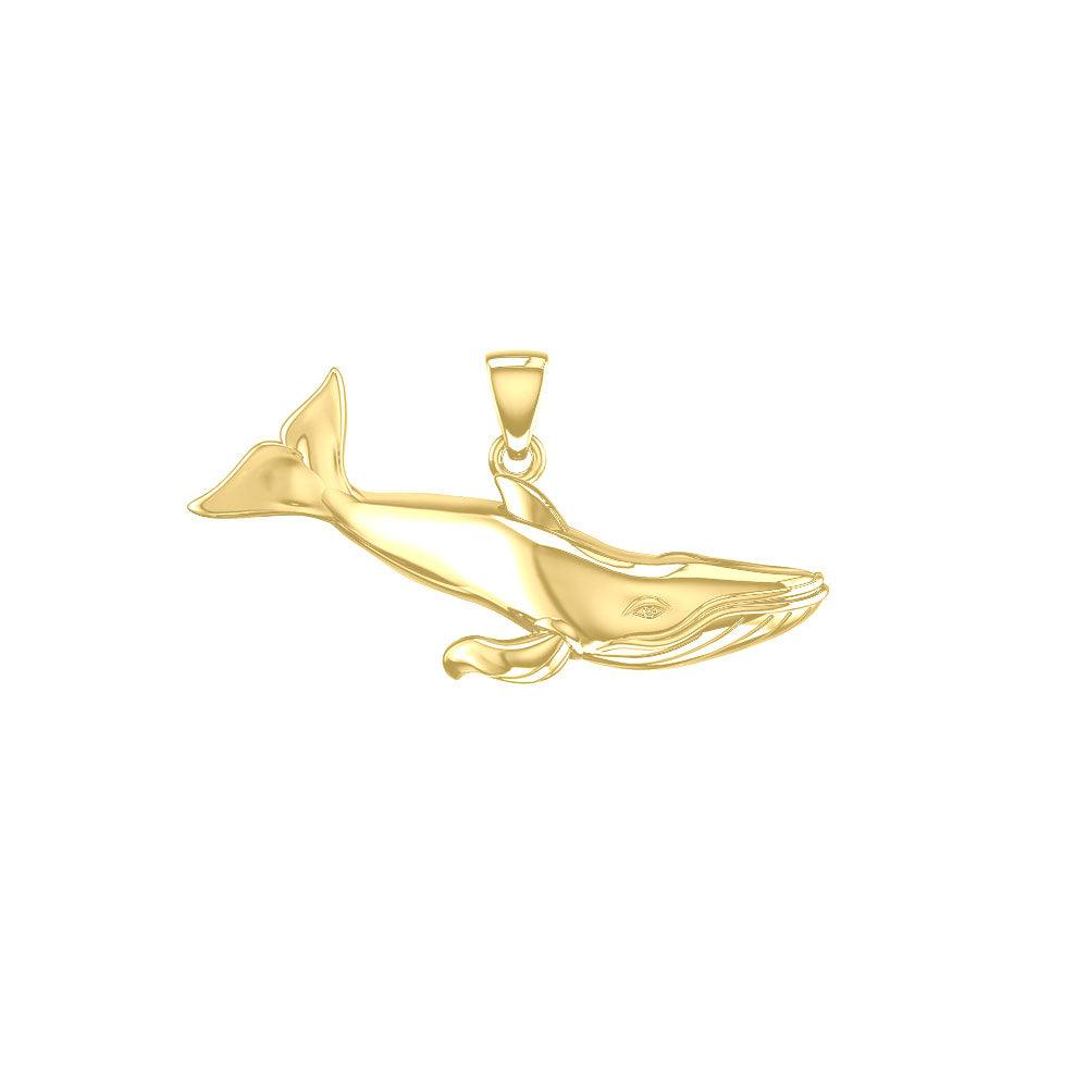 Blue Whale Sterling Solid Gold Pendant GPD5404 - Jewelry