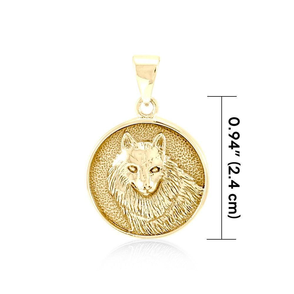Wonderful Wolf Solid Gold Pendant GPD5475 - Jewelry