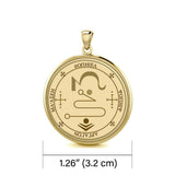 Saint Jophiel Sigil Solid Gold Pendant GPD5745 - Jewelry