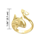 Orca Whale Solid Gold Wrap Ring GRI1807 - Jewelry