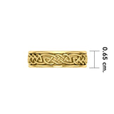 14 K Solid Gold Celtic Spinner Band Ring GRI770 - Jewelry