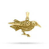 Haunted by the Mythical Raven Gold Jewelry Pendant GTP1439 - Jewelry
