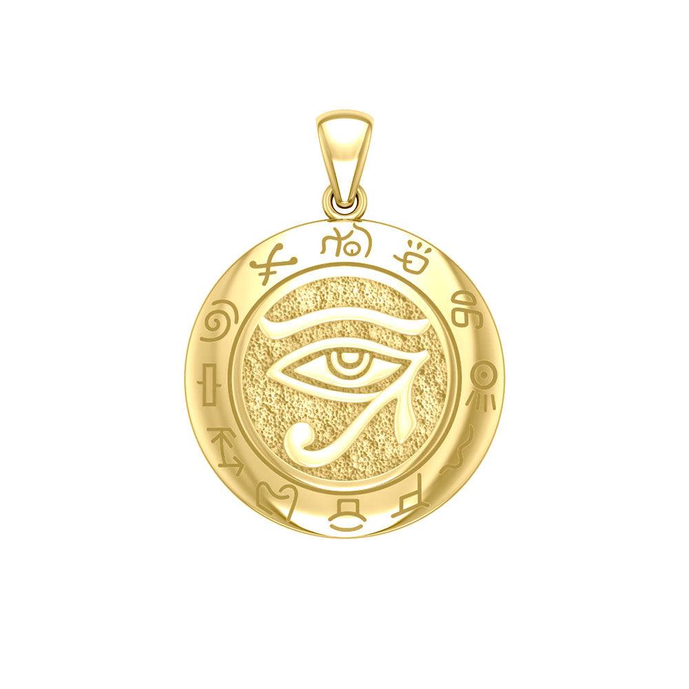 Eye of the Universe 14K Yellow Gold Pendant GTP1584 - Jewelry