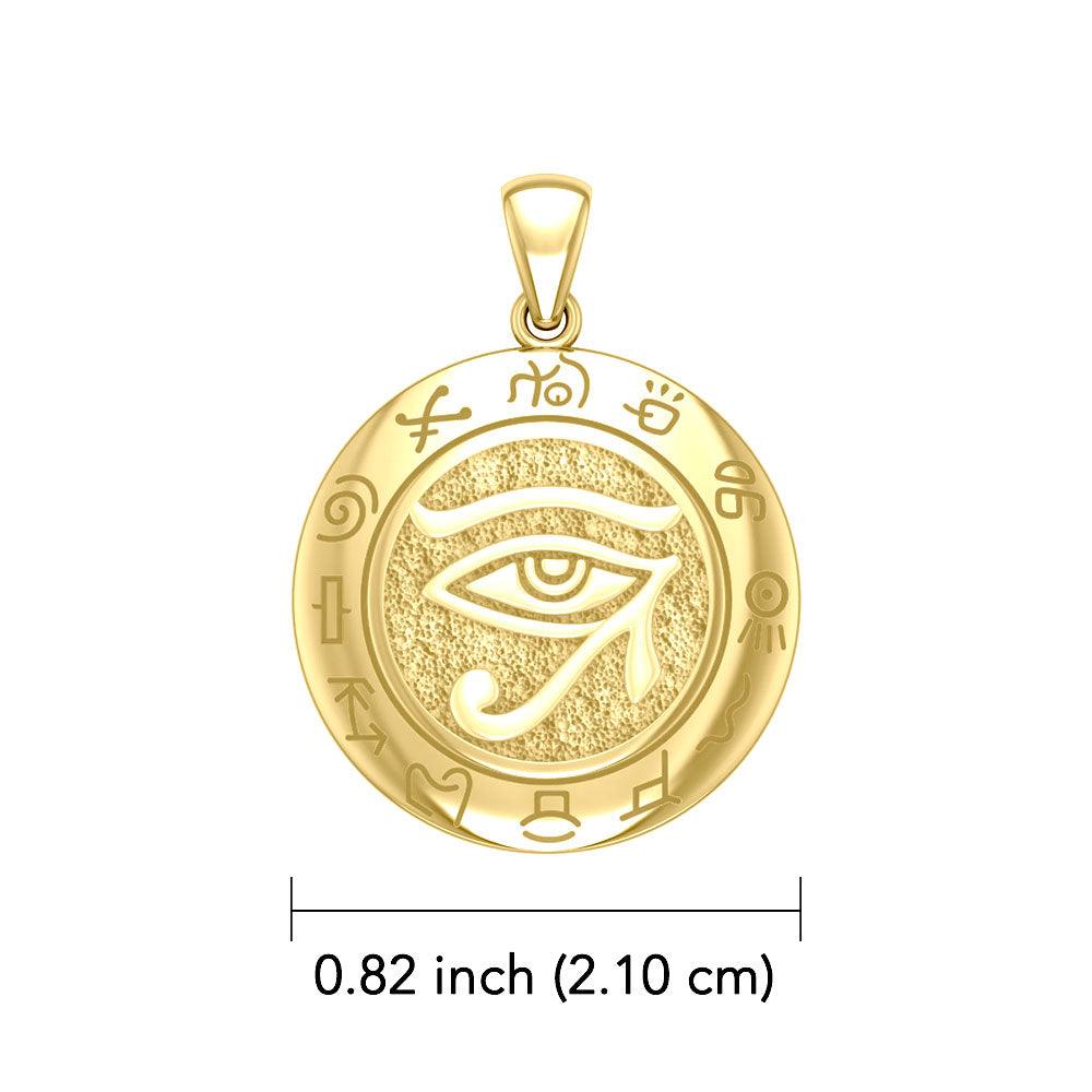 Eye of the Universe 14K Yellow Gold Pendant GTP1584 - Jewelry
