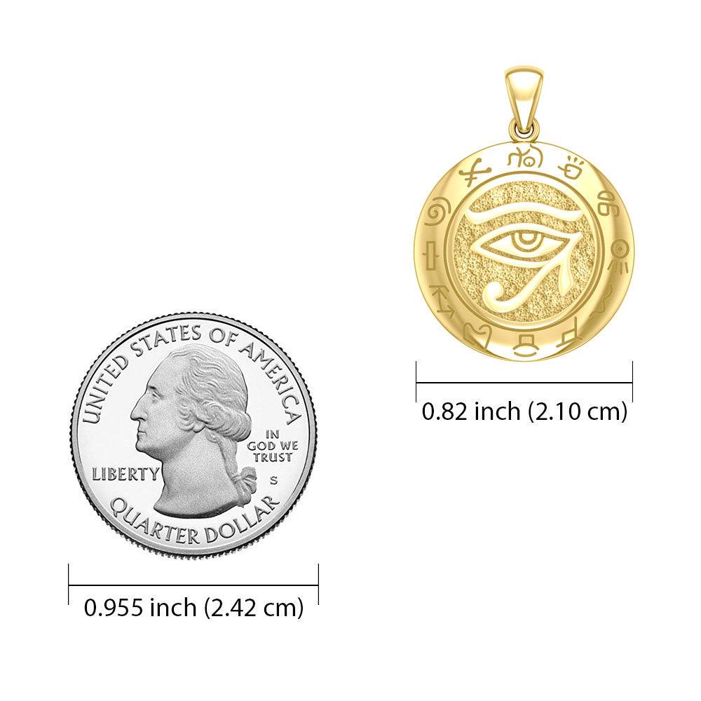 Eye of the Universe 14K Yellow Gold Pendant GTP1584 - Jewelry