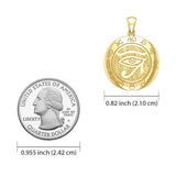 Eye of the Universe 14K Yellow Gold Pendant GTP1584 - Jewelry