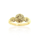 Sand Dollar Solid Gold Ring GTR3027