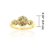 Sand Dollar Solid Gold Ring GTR3027 - Jewelry