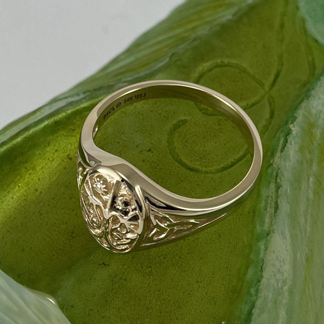 Tree of Life Solid Gold Ring GTR3688 - Jewelry