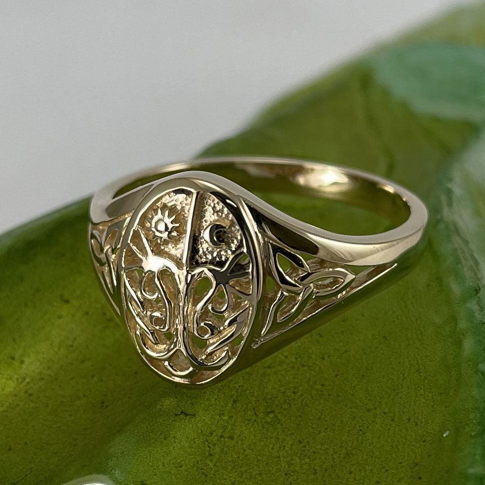 Tree of Life Solid Gold Ring GTR3688 - Jewelry