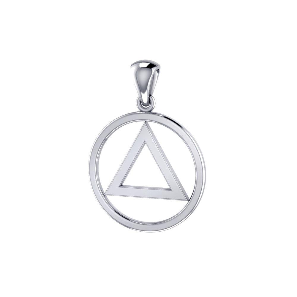 AA Symbol Silver Pendant JP014 - Jewelry