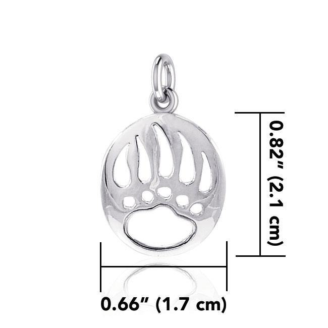 Bear Paw Silver Charm LP1271 - Jewelry