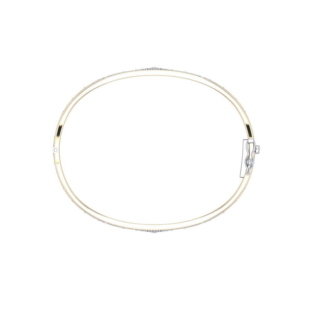 Small Silver and Gold Plate Border Celtic Bangle with open lock MBA211 - Jewelry