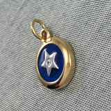 Spiritual Eye Silver with 14k Gold accent Charm MCM252 - Jewelry