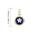 Spiritual Eye Silver with 14k Gold accent Charm MCM252 - Jewelry