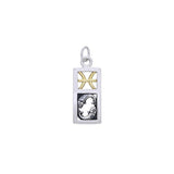 Pisces Silver and 14k Gold accent Charm MCM294