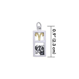 Aries Silver and 14k Gold accent Charm MCM295 - Jewelry