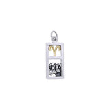 Aries Silver and 14k Gold accent Charm MCM295